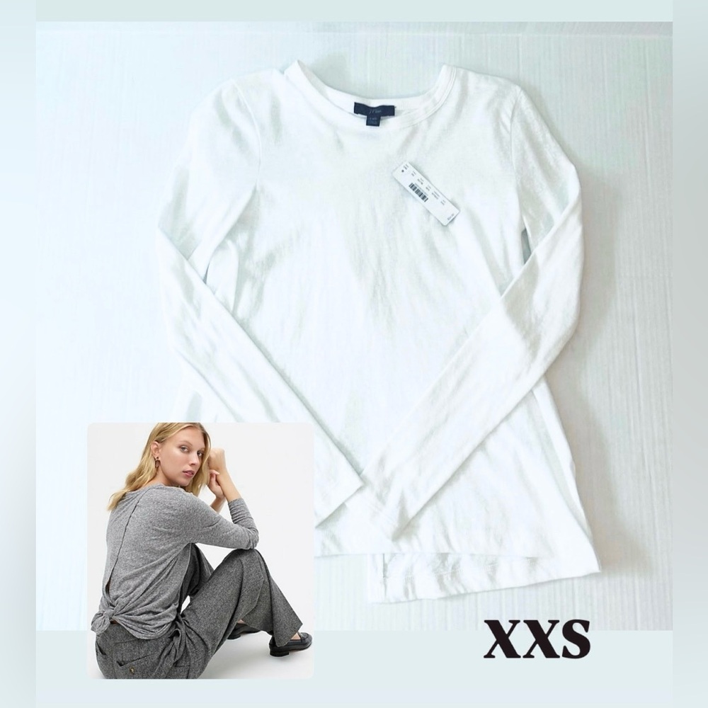 J.Crew Long-Sleeve Knot-Back T-shirt Women’s Size XXS